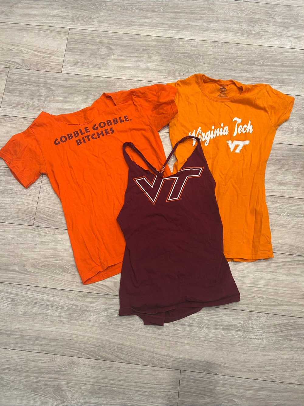 Set of 3 Virginia Tech Shirts
